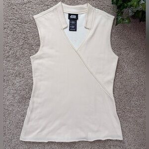 REY SKYWALKER COSPLAY SCREEN ACCURATE UNDER TOP CREAM BEIGE NWOT SIZE XS